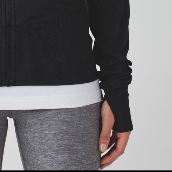Lululemon In Flux Reversible Black zip Hoodie Size 8 - Picture 7 of 14